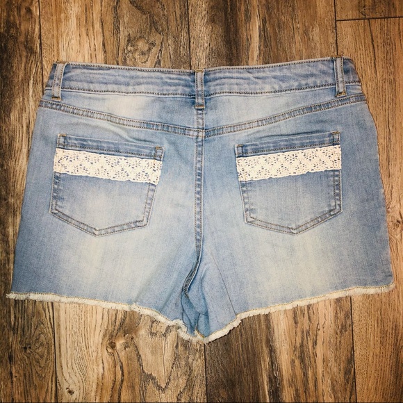 Cat & Jack Embroidered Denim Shorts - Picture 4 of 7